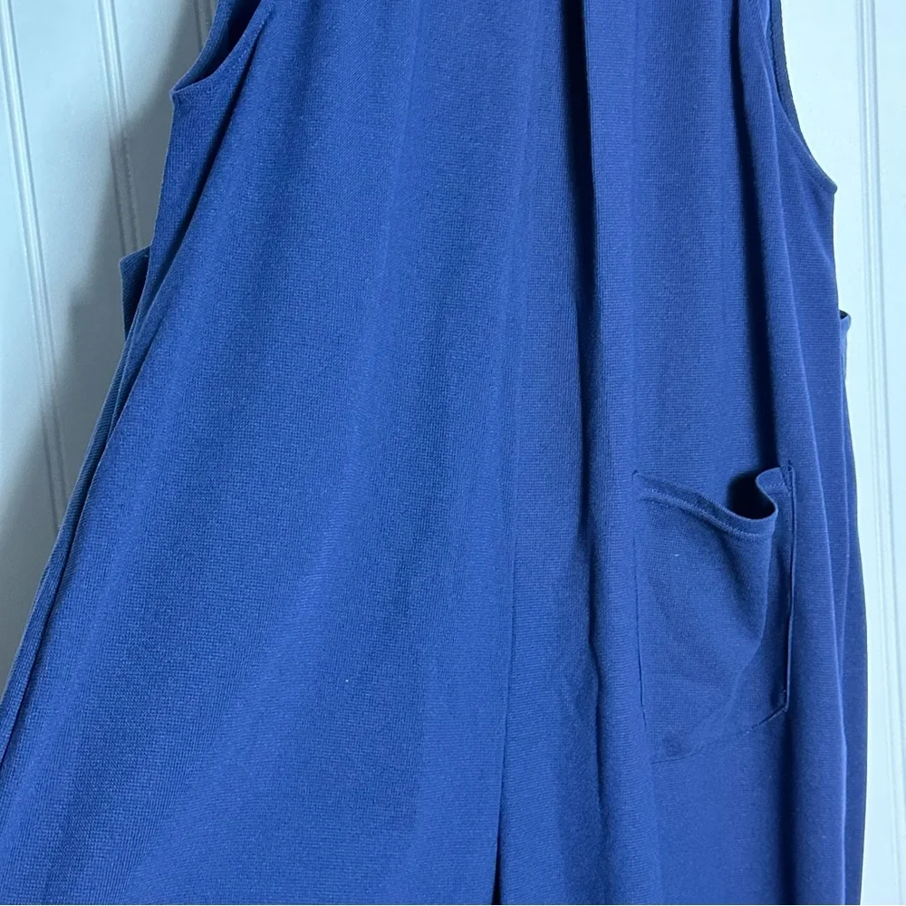 Halara Pockets Waffle Casual Jogger Overalls Women's Blue Jumpsuit Large - Picture 16 of 17